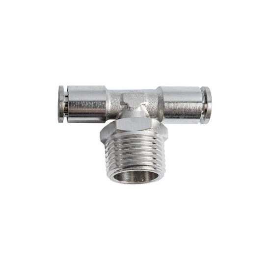 Metal Pu Fitting T-joint 8mm 1/2" M